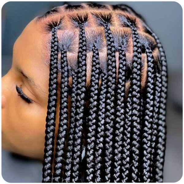 Effortless Beauty: Knotless Braids Medium Style Guide